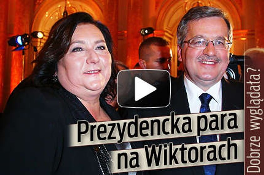 Prezydencka para na Wiktorach. Dobrze wyglądała?