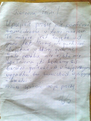 Ogłoszenie sąsiedzkie