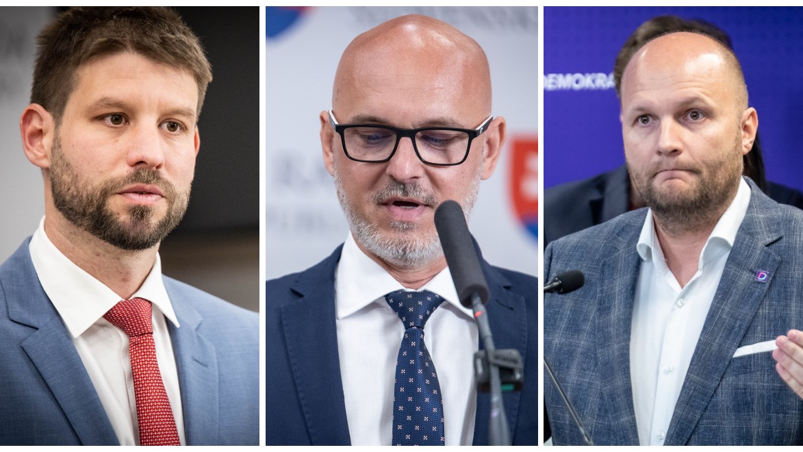 Michal Šimečka, Branislav Gröhling a Jaroslav Naď