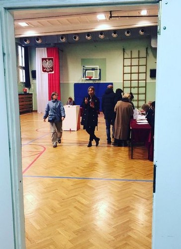 Agnieszka Szulim na wyborach