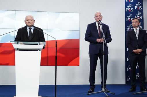 Jarosław Kaczyński, Jarosław Gowin i Zbigniew Ziobro