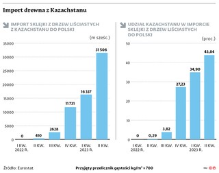 Import drewna z Kazachstanu