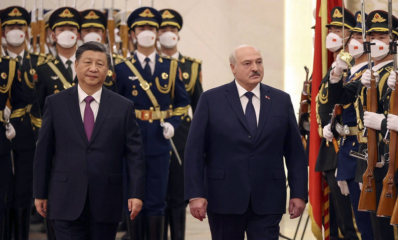 Xi Jinping i Aleksander Łukaszenko