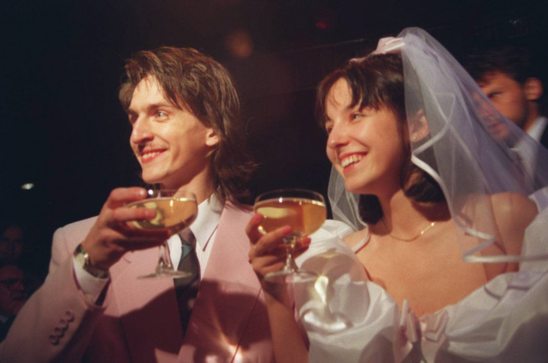Monika Kern i Maciej Malisiewicz na swoim weselu