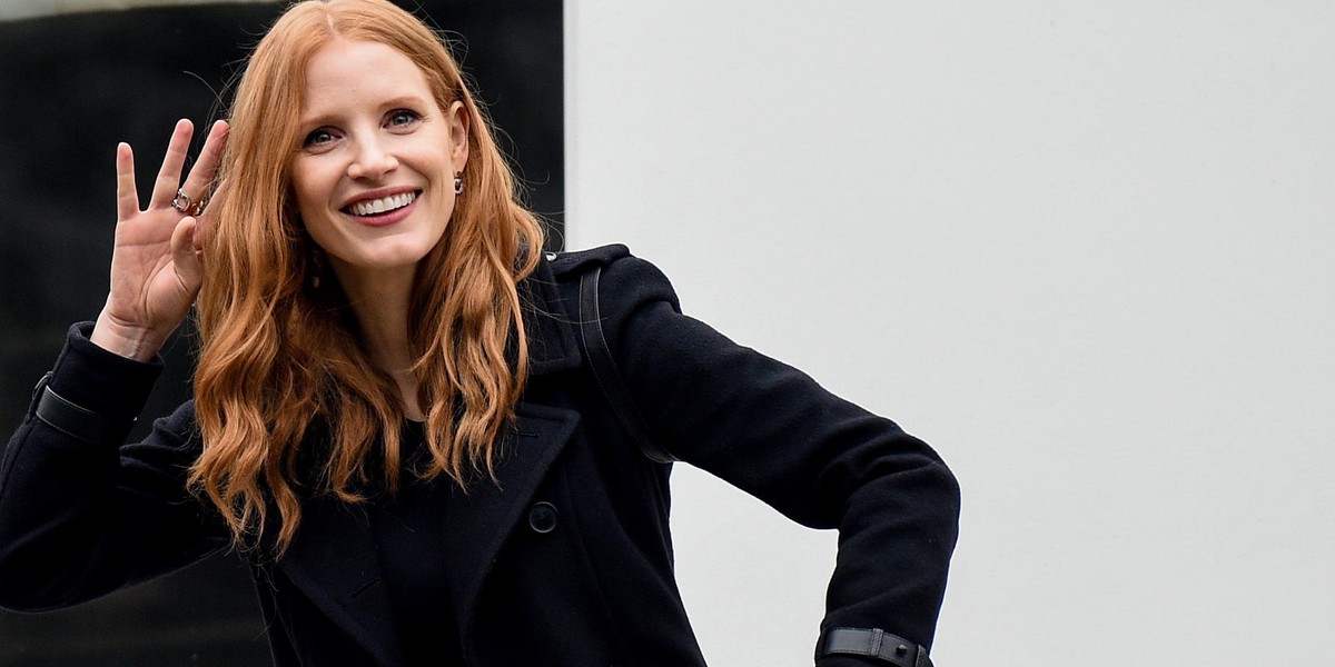 Jessica Chastain w warszawskim zoo