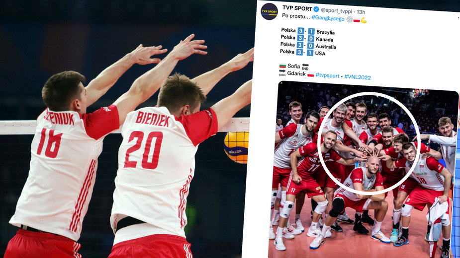 Polscy siatkarze po meczu z USA (Twitter: sport_tvppl)