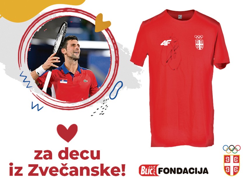 Majica sa potpisom Novaka Đokovića