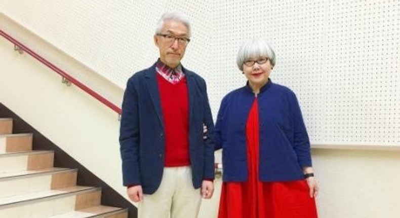 Japanese couple wear matching outfit for 37