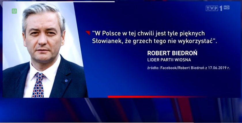 Robert Biedroń zarzuca kłamstwo „Wiadomościom" TVP