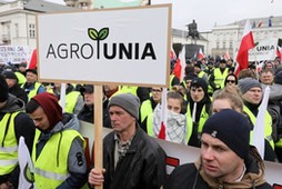 Protest rolników w Warszawie