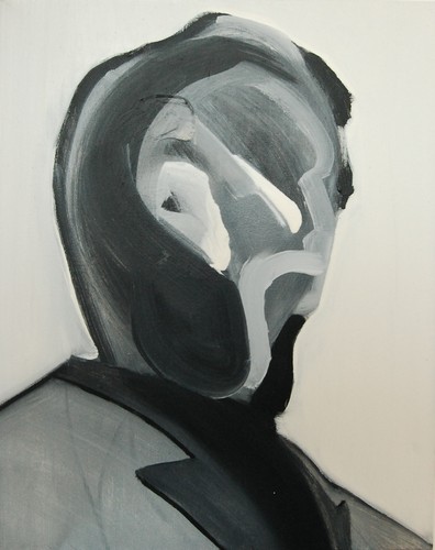 'Szkice do portretu 18', Cezary Bednarczyk, olej na płótnie, 50x40 cm