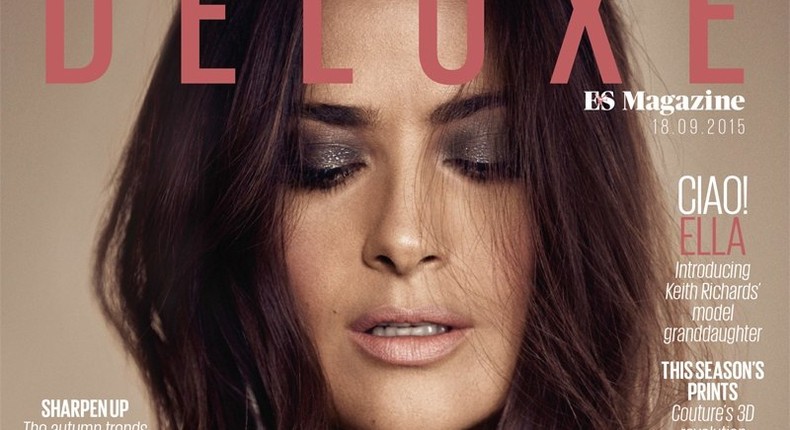 Salma Hayek covers Evening Standard Magazine