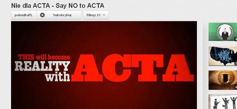 Spór o ACTA. Negocjator z PE mówi o polskiej wódce