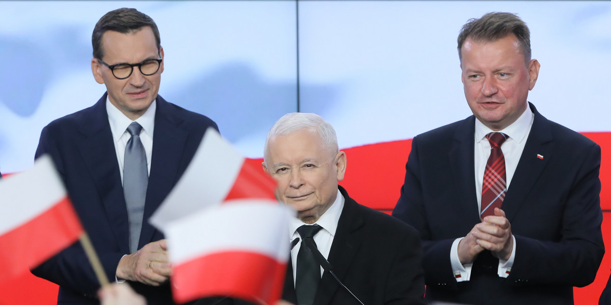 Jarosław Kaczyński, Mateusz Morawiecki, Mariusz Błaszczak