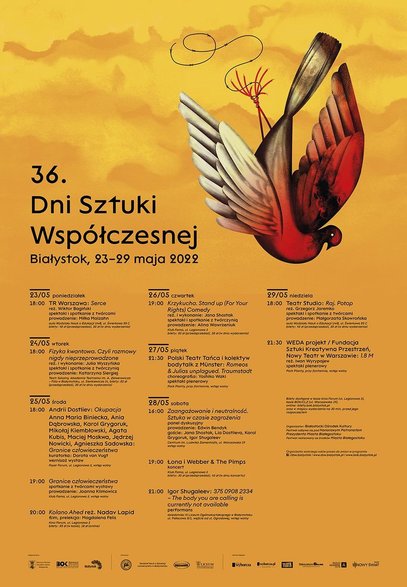 Program 36 Dni Sztuki Współczesnej w Białymstoku 