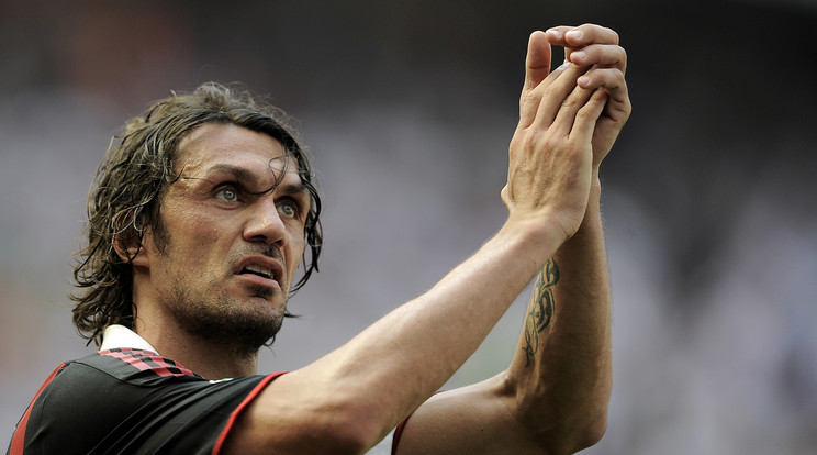 Paolo Maldini 647 bajnokin lépett pályára a Milan színeiben /Fotó: AFP