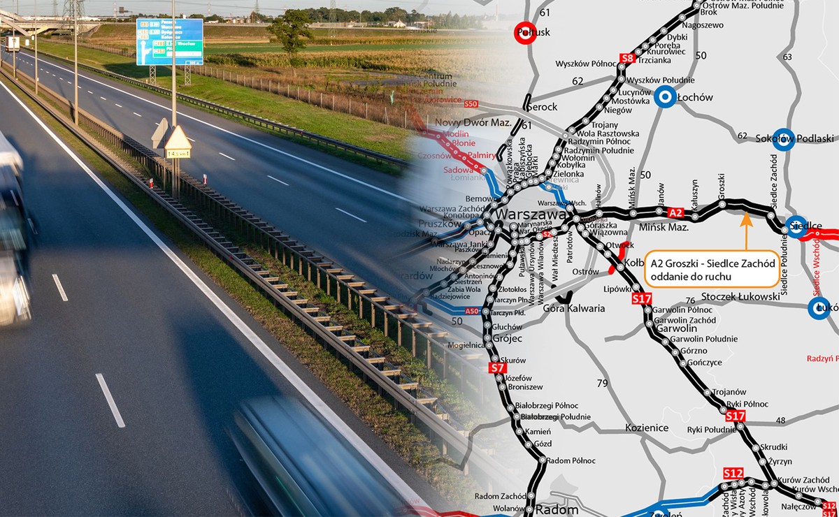 Nowy odcinek autostrady A2 oddany do użytku