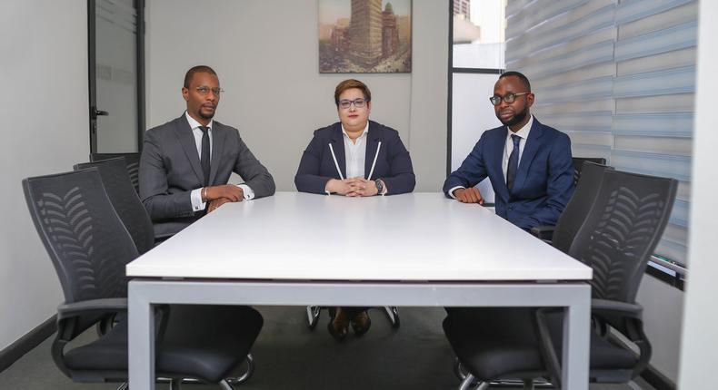 From left Hafi Barry, Regional Head of Sales, Africa  Meryem Habibi, Chief Revenue Officer  and Nana Yaw Owusu Banahene, Ghana Country Manager for AZA Finance