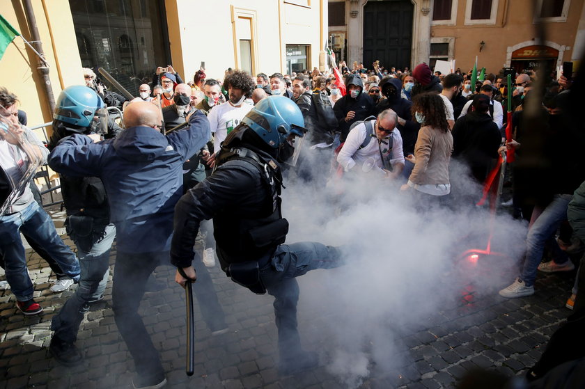Protest restauratorów w Rzymie