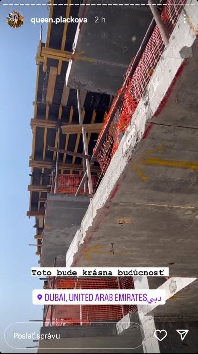 Na tomto mieste v Dubaji bude druhý domov Plačkovej.