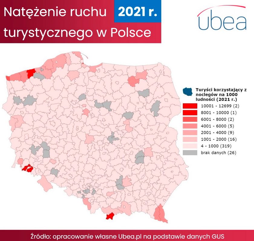 Oto najbardziej odwiedzane miejsca w Polsce