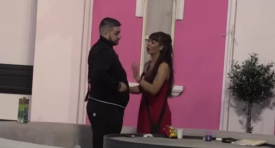 Lazar Čolić Zola i Miljana Kulić (Foto: Screenshot TV Pink)