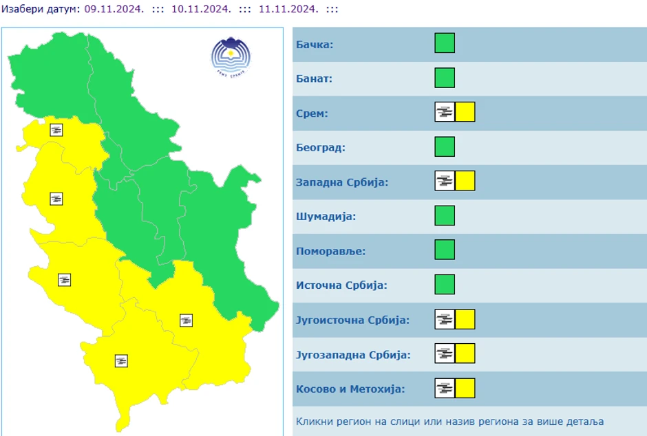 Meteoalarm na snazi zbog magle