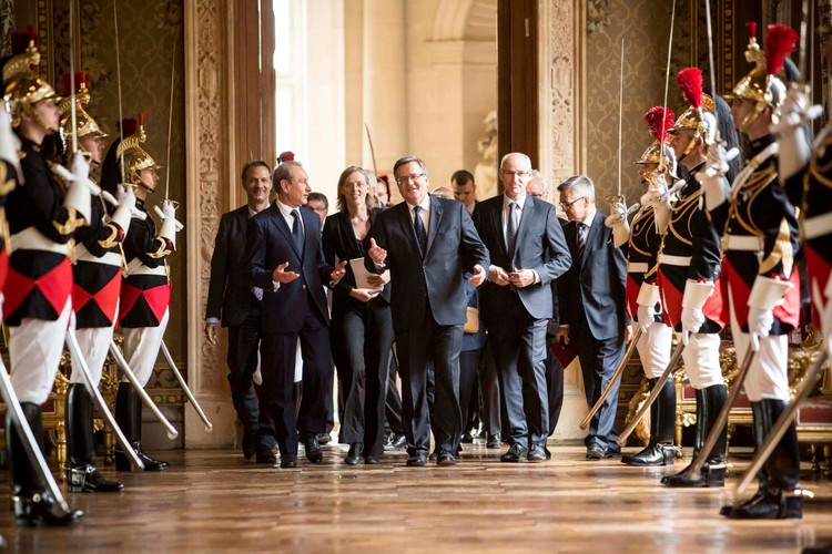 Bronisław Komorowski z wizytą w Paryżu