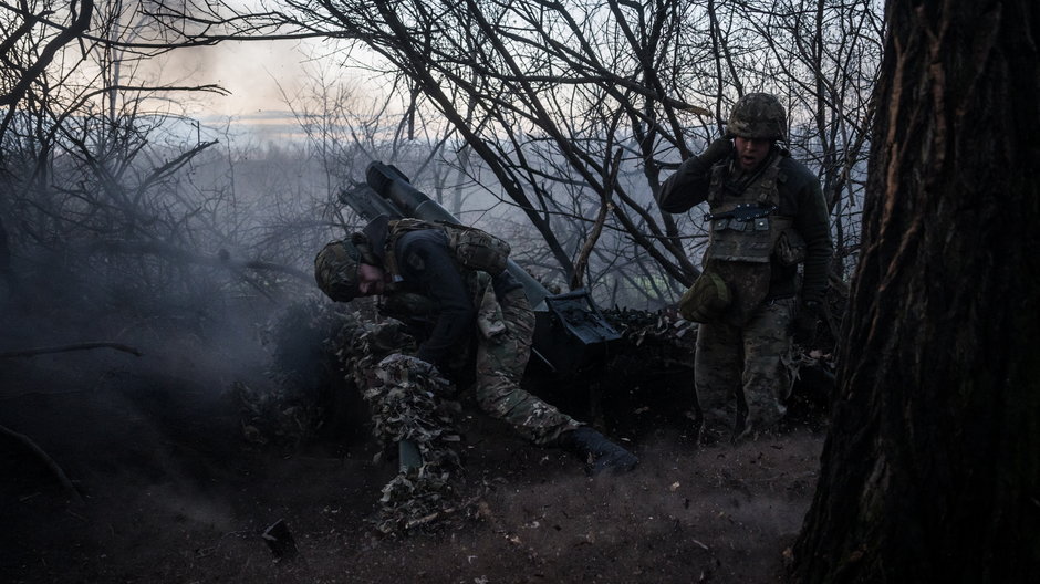 Ukraińscy żołnierze w Doniecku, kwiecień 2024 r.
