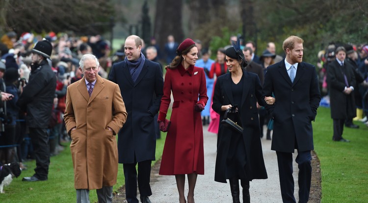 2018-ban még Harry és Meghan is részt vett a családi karácsonyon Fotó: Getty Images