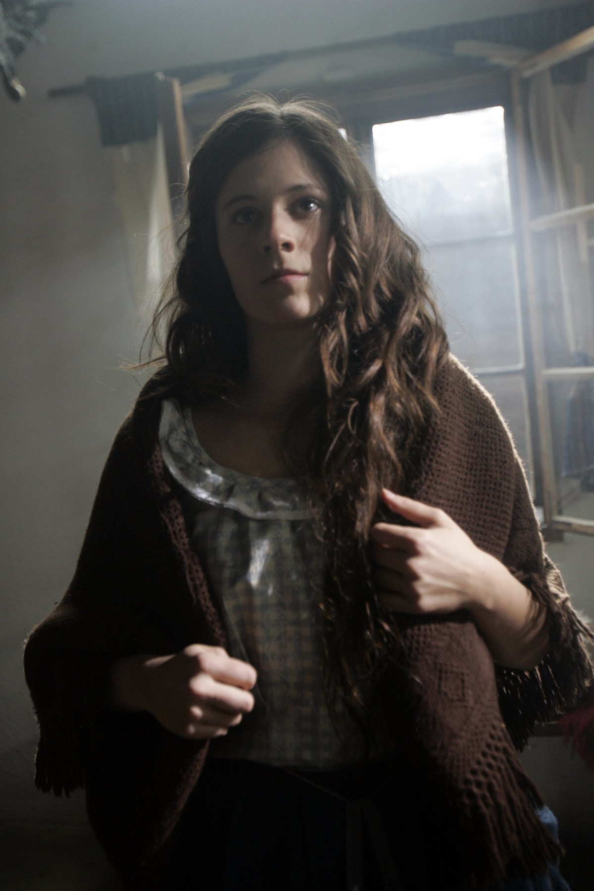 Marie Majkusová počas natáčania rozprávky Dvanáct měsíčků. 