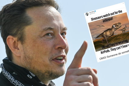 Elon Musk chce ograniczyć ryzyko zagłady ludzkości. Dinozaury ze słuchawkami jako przestroga