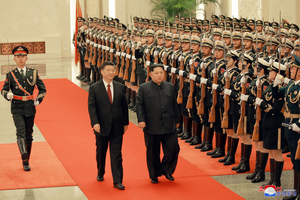 Kim Dzong Un w Chinach