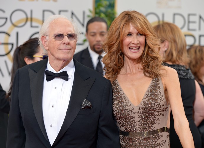 Bruce Dern z córką Laurą Dern na gali Złotych Globów 2014