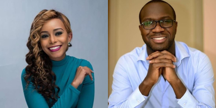 Sophia Wanuna of KTN News and James Smart of NTV
