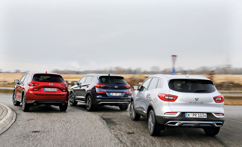 Renault Kadjar kontra Mazda CX-5 i Hyundai Tucson - naszym zdaniem