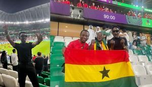 'Na me bring good luck'- Nigerian singer Mr Eazi goes crazy for Ghana in Qatar [Video]
