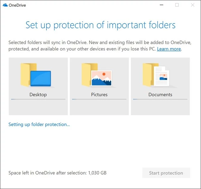 OneDrive zadba o automatyczny backup zdjęć, dokumentów i folderów z pulpitu