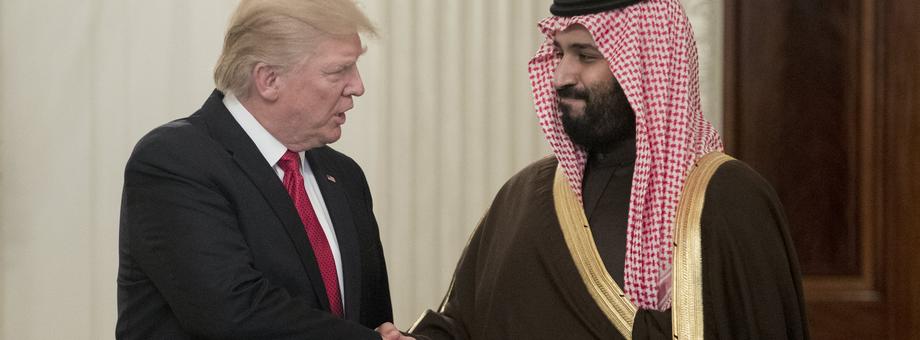 Prezydent Donald Trump i książę Mohammed bin Salman Al Saud z Arabii Saudyjskiej. Obaj na liście „Forbesa”