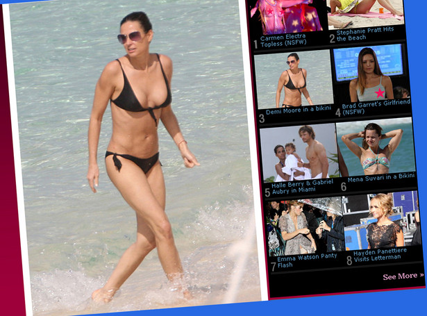 Zobacz Demi Moore w bardzo skąpym bikini