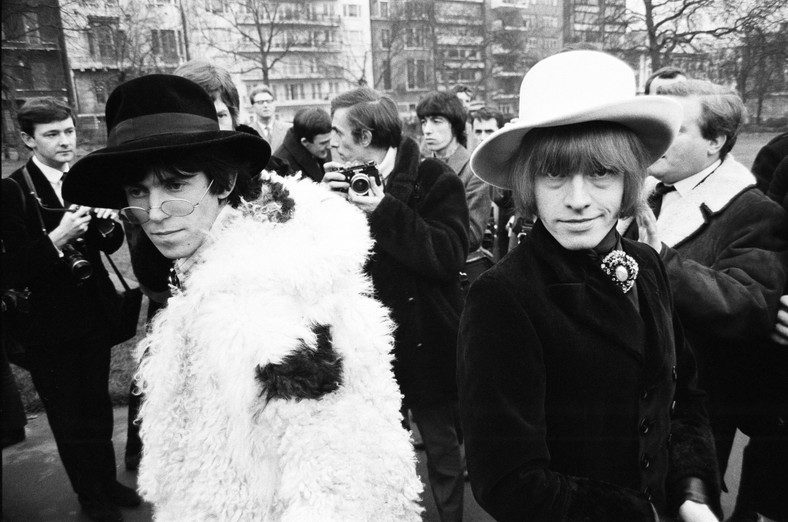 Keith Richards i Brian Jones w 1967 r.  kilka dni przed występem w programie Eda Sullivana