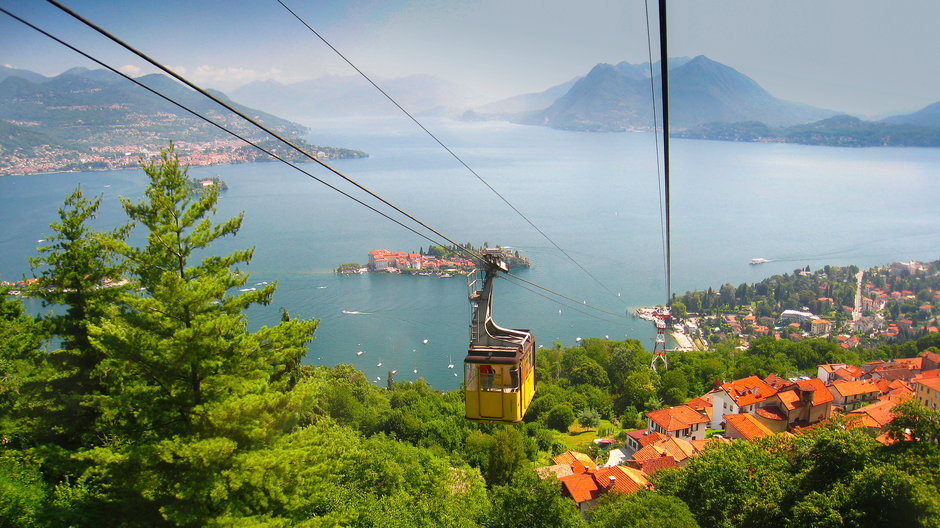 Kolejka linowa na Mottarone (przed wypadkiem), Stresa, Włochy