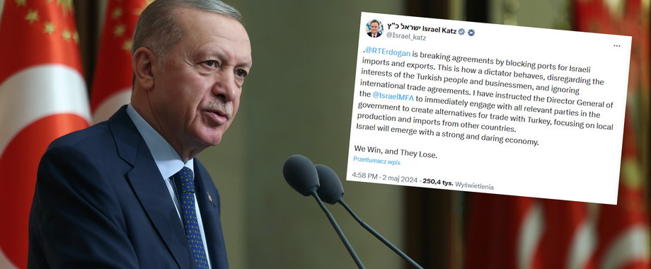 Turcja wstrzymała wymianę handlową z Izraelem