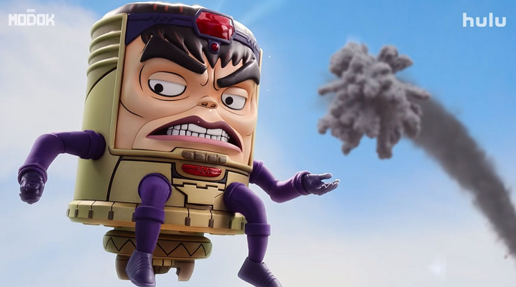 MODOK (hangja Patton Oswalt) világuralomra vágyik, de hiperintelligenciája ellenére cége és családja is széthullik / Fotó: Hulu