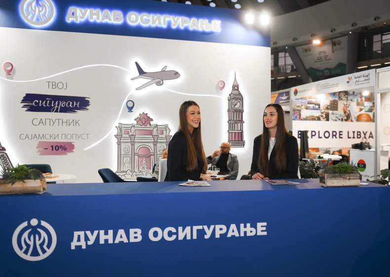 Štand „Dunav osiguranja“ na Sajmu turizma u Beogradu