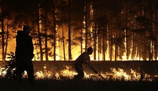 Wydarzenia 2010: pożary w Rosji, fot. AFP