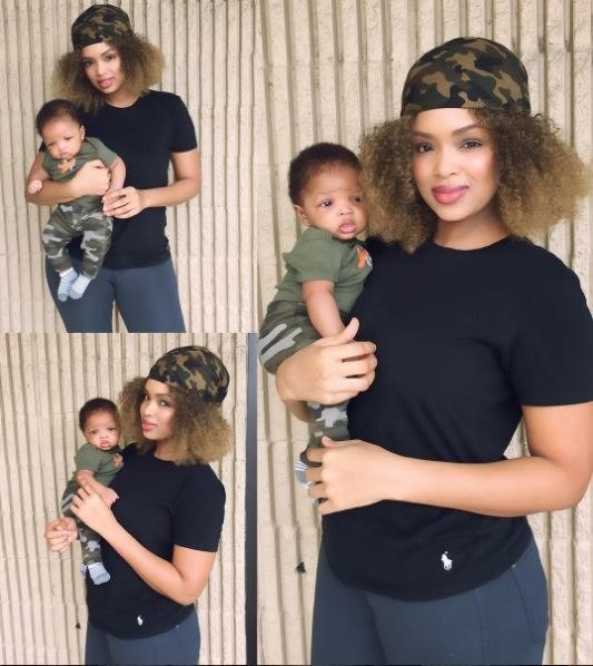 Wizkid's son, Ayodeji Balogun & baby mama, Binta Diamond Diallo