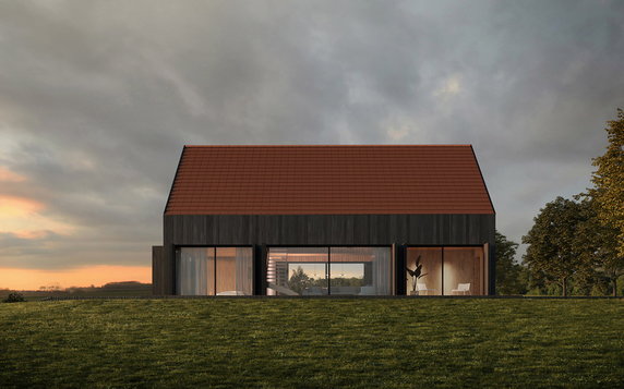 Dom na wsi inspirowany architekturą okolicznych stodół