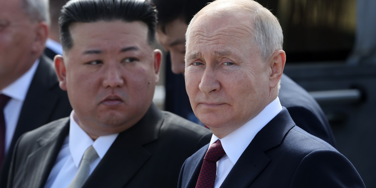 Kim Dzong Un i Władimir Putin