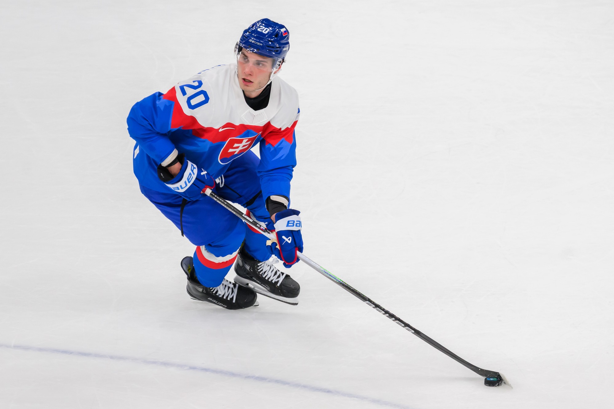 Slovenský hokejista Juraj Slafkovský. 